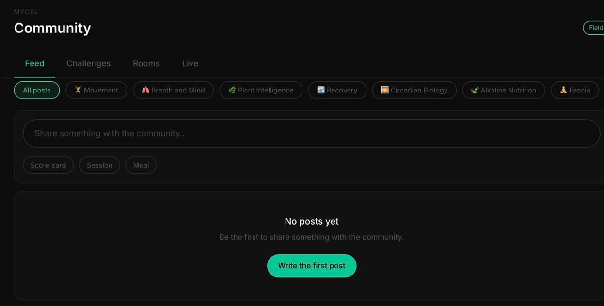 Community, Mycel app screenshot